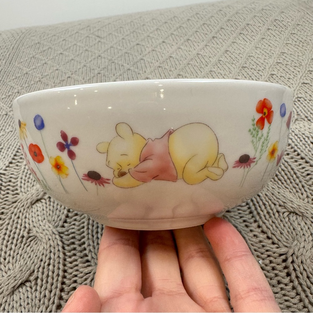 Disney Winnie the Pooh Golden Flowers Cereal or Soup Bowl - Picture 3 of 8